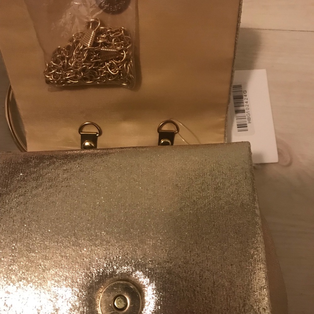 ๐Zara O-Ring gold mini clutch or crossbody clear - Picture 5 of 5